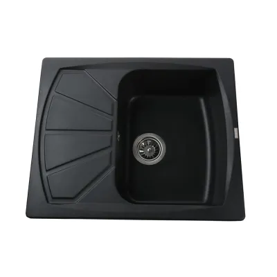 Гранітна мийка Globus Lux TANA 610х500-А0002, чорний